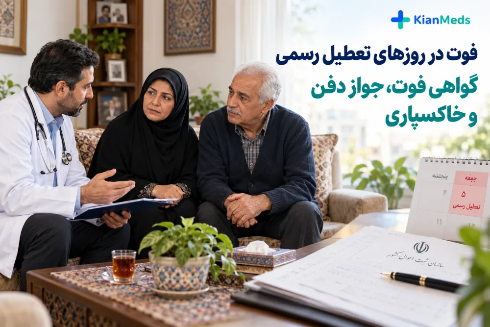 فوت در روز تعطیل، آیا گواهی فوت و جواز دفن صادر می‌شود؟