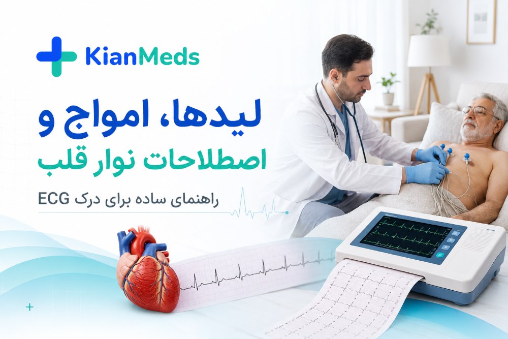 لیدهای نوار قلب چیست؟ راهنمای کامل امواج و اصطلاحات ECG