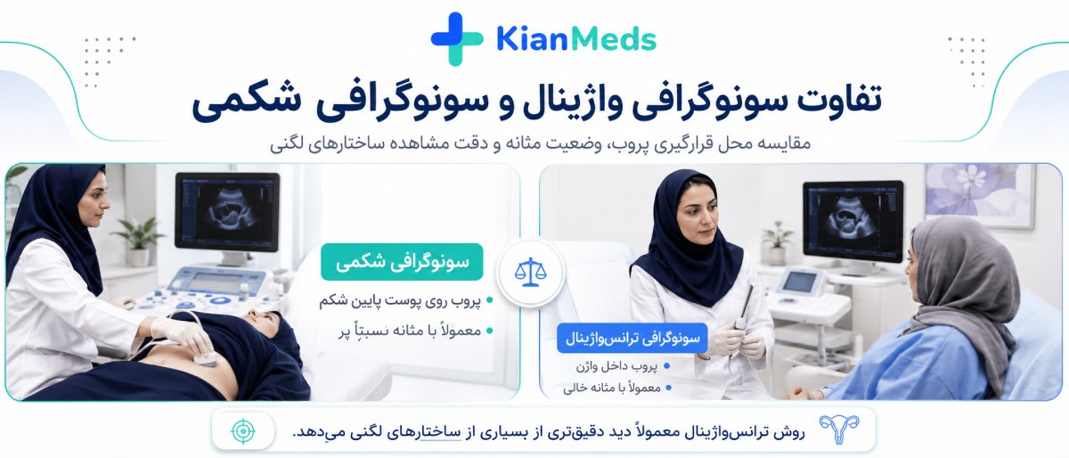 تفاوت سونوگرافی واژینال و شکمی