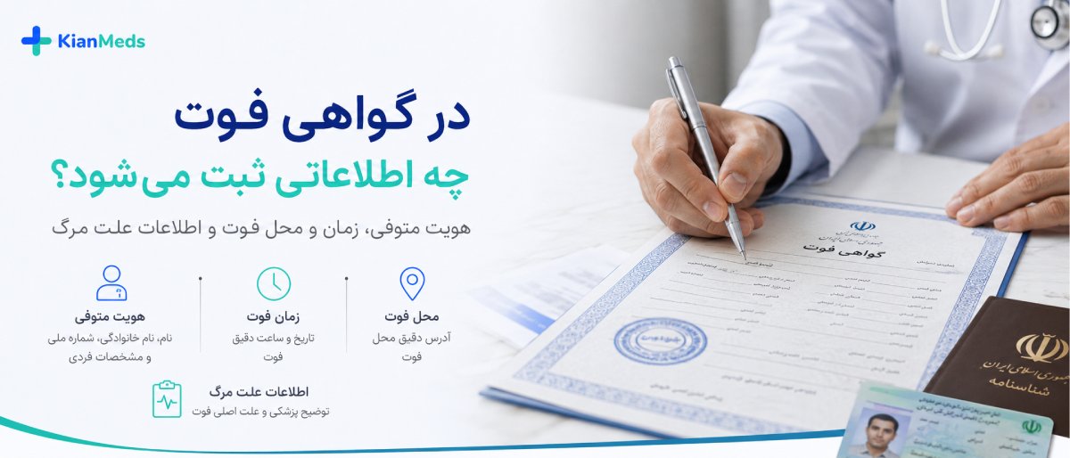 تفاوت گواهی فوت، جواز دفن و گواهی وفات