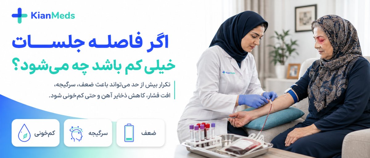 اگر فاصله جلسات فصد خیلی کم باشد چه اتفاقی میافتد؟