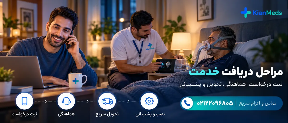 اجاره دستگاه سی پپ CPAP در منزل